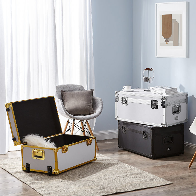 DormCo Manufactured Wood Camp Trunk Or Footlocker & Reviews Wayfair